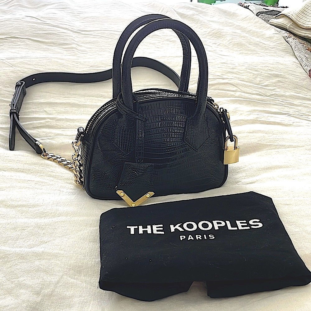 The Kooples Paris Mini Black Leather Bag – OS